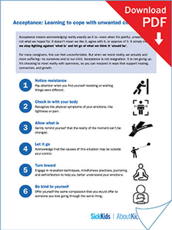clickable thumbnail of acceptance: learning to cope with unwanted circumstances handout