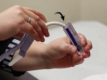 Lubricating the tracheostomy tube