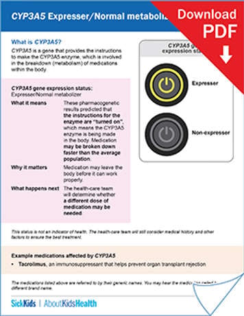 clickable thumbnail image to download handout on CYP3A5 expresser/normal metabolizer