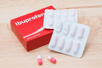 Packets of ibuprofen tablets