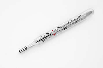 Glass thermometer