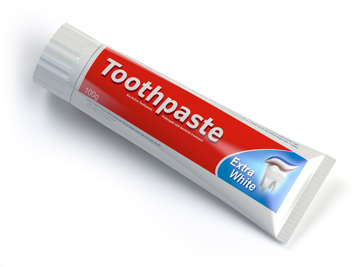 Tube of toothpaste